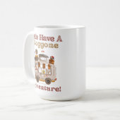 Mug Dessin de conducteur de chien de camping RV - Dogg (Devant gauche)