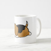 Mug Dessin de couchage beagle (Devant droit)