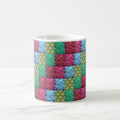 Mug dessin de courtepointe florale (Centre)