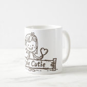 Mug Dessin de découpe unique (Devant droit)