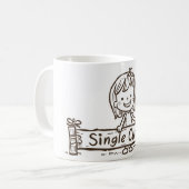 Mug Dessin de découpe unique (Devant gauche)