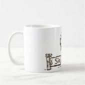 Mug Dessin de découpe unique (Gauche)