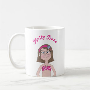 Mug Dessin de dessin animé de fille mignonne et fantai