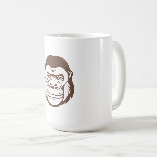 Mug Dessin de dessin de Gorilla (Devant droit)