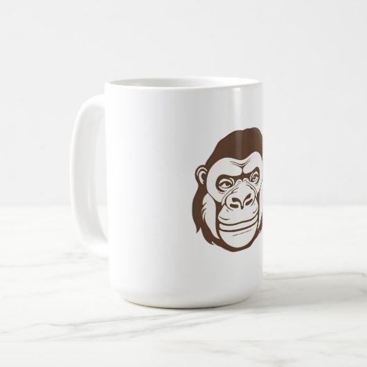 Mug Dessin de dessin de Gorilla (Devant gauche)