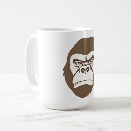 Mug Dessin de dessin de Gorilla (Devant gauche)