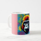 Mug Dessin de dessin de peinture Gorilla Pop (Devant gauche)