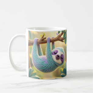 Mug Dessin de dessin suspendu à l'envers d'une branche