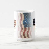 Mug Dessin de drapeau patriotique du 4 juillet (Centre)