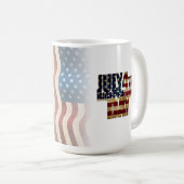 Mug Dessin de drapeau patriotique du 4 juillet (Devant droit)