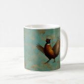 Mug dessin de faisan se pavanant (Devant droit)