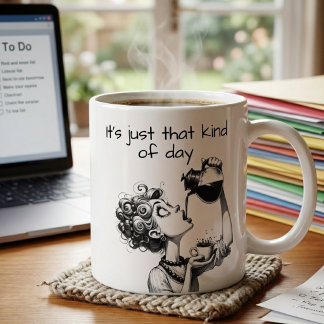 Mug Dessin de femme drôle