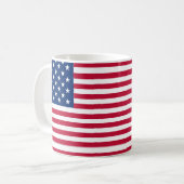 Mug Dessin de fierté de drapeau américain USA (Devant gauche)