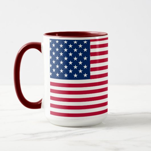 Mug Dessin de fierté du drapeau américain USA (Gauche)