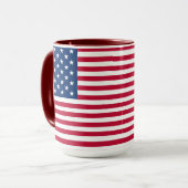 Mug Dessin de fierté du drapeau américain USA (Devant gauche)