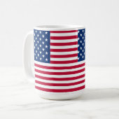 Mug Dessin de fierté du drapeau américain USA (Devant gauche)