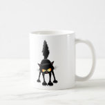 Mug Dessin de Funny Fierce Black Cat<br><div class="desc">Un Drôle et une Fierce Black Cat Cartoon prêt à attaquer!</div>