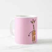 Mug Dessin de girafe, animaux de safari (Devant gauche)