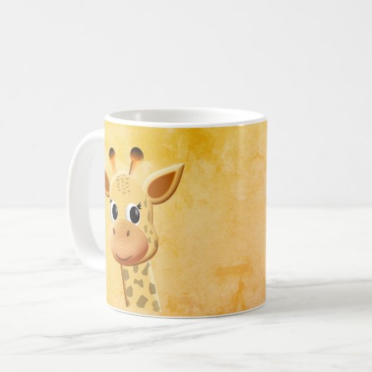 Mug Dessin de Giraffe Bébé mignonne (Devant gauche)