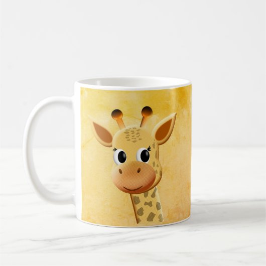 Mug Dessin de Giraffe Bébé mignonne (Gauche)