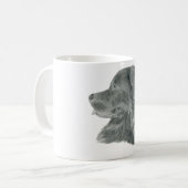 Mug Dessin de graphite de Newfie (Devant gauche)