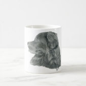 Mug Dessin de graphite de Newfie (Centre)