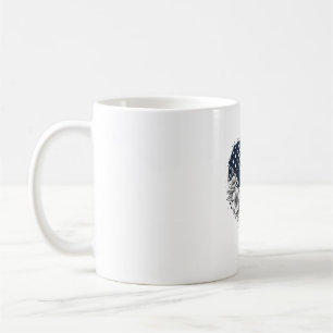 Mug Dessin de gravure florale vintage à coeur patrioti