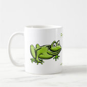 Mug Dessin de grenouille verte (Gauche)