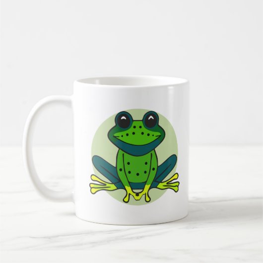 Mug Dessin de grenouille verte (Gauche)