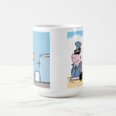 Mug Dessin de Humour de l'aviation (Centre)