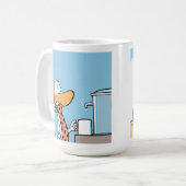 Mug Dessin de Humour de l'aviation (Devant gauche)
