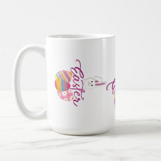 MUG DESSIN DE JOUR DE PÂQUES HEUREUX (Gauche)