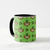 Mug Dessin de la chouette de la Saint Patrick (Devant gauche)