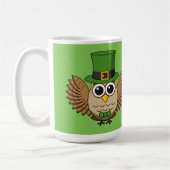 Mug Dessin de la chouette de la Saint Patrick | Ajoute (Gauche)
