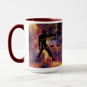 Mug Dessin de la Galaxie de la Balance du Zodiaque Lib