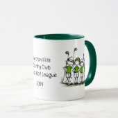 Mug Dessin de la Ligue de Golf Dames (Devant droit)