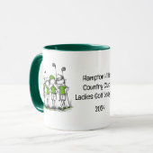 Mug Dessin de la Ligue de Golf Dames (Devant gauche)