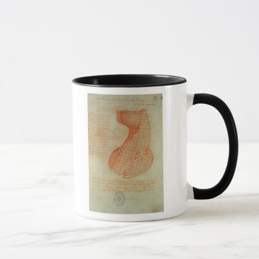Mug Dessin de la lingotière de bâti de ferronnerie (Droite)