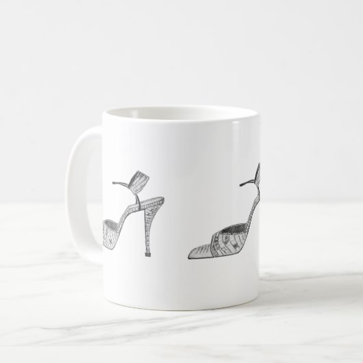 Mug Dessin de l'amant de chaussure (Devant gauche)