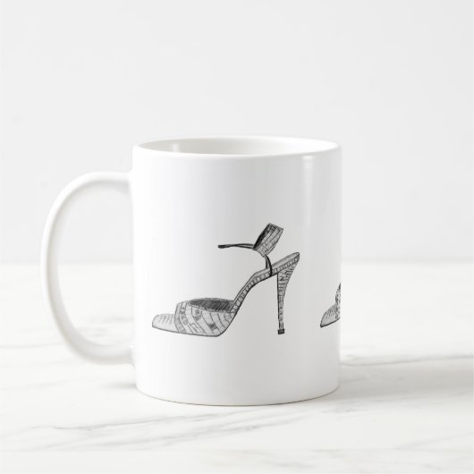 Mug Dessin de l'amant de chaussure (Gauche)