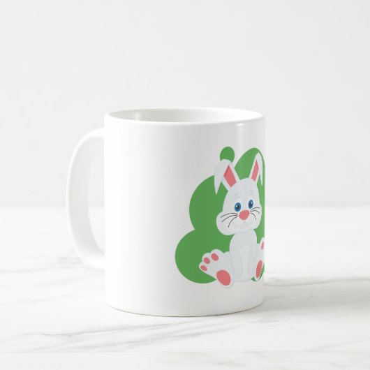 Mug Dessin de lapin de dessin (Devant gauche)