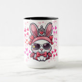 Mug Dessin de lapin de Saint-Valentin (Centre)