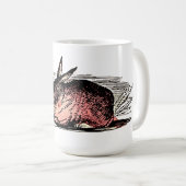 Mug Dessin de lapin rouge vintage (Devant droit)