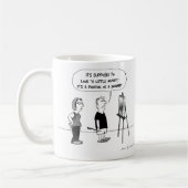 Mug Dessin de l'artiste | Professeur d'art amusant, cr (Gauche)
