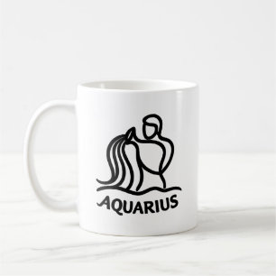 Mug Dessin de l'Astrologie du Verseau du Zodiaque Port