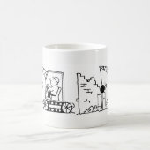 Mug Dessin de l'entrepreneur de démolition (Centre)
