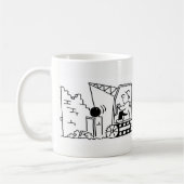 Mug Dessin de l'entrepreneur de démolition (Gauche)