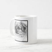 Mug Dessin de l'espagnol tibétain par Glenda S. Harlan (Devant gauche)