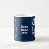 Mug Dessin de ligne Cellist intelligent (Centre)