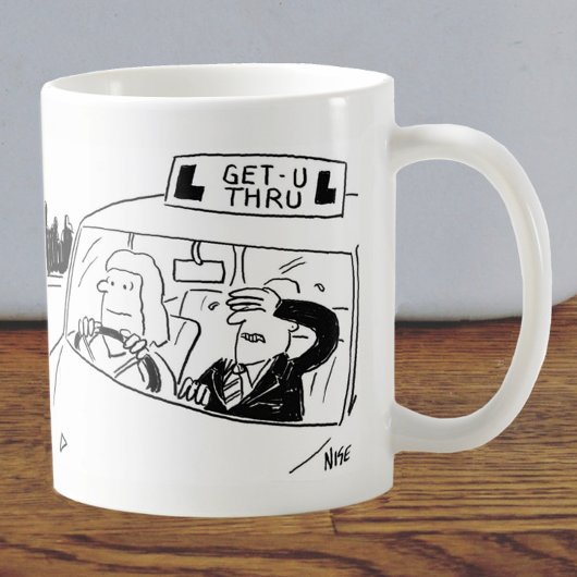 Mug Dessin de l'instructeur de conduite ou de l'examin